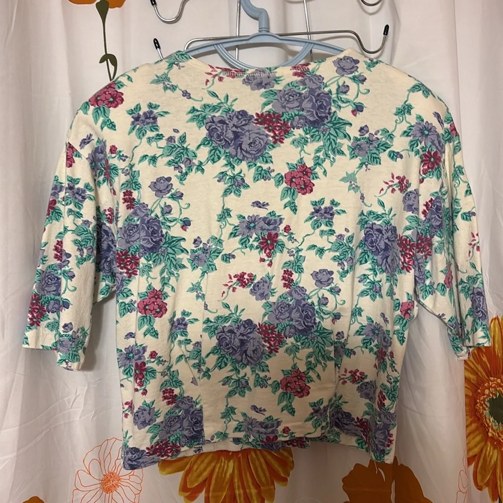 Bridge Sports Wear Co. Floral Print Women's Top M